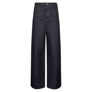 Uma Wang Women Blue Cotton Denim Ball Jeans